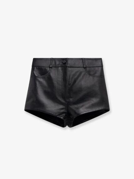 THE FRANKIE SHOP Loen Leather Shorts
