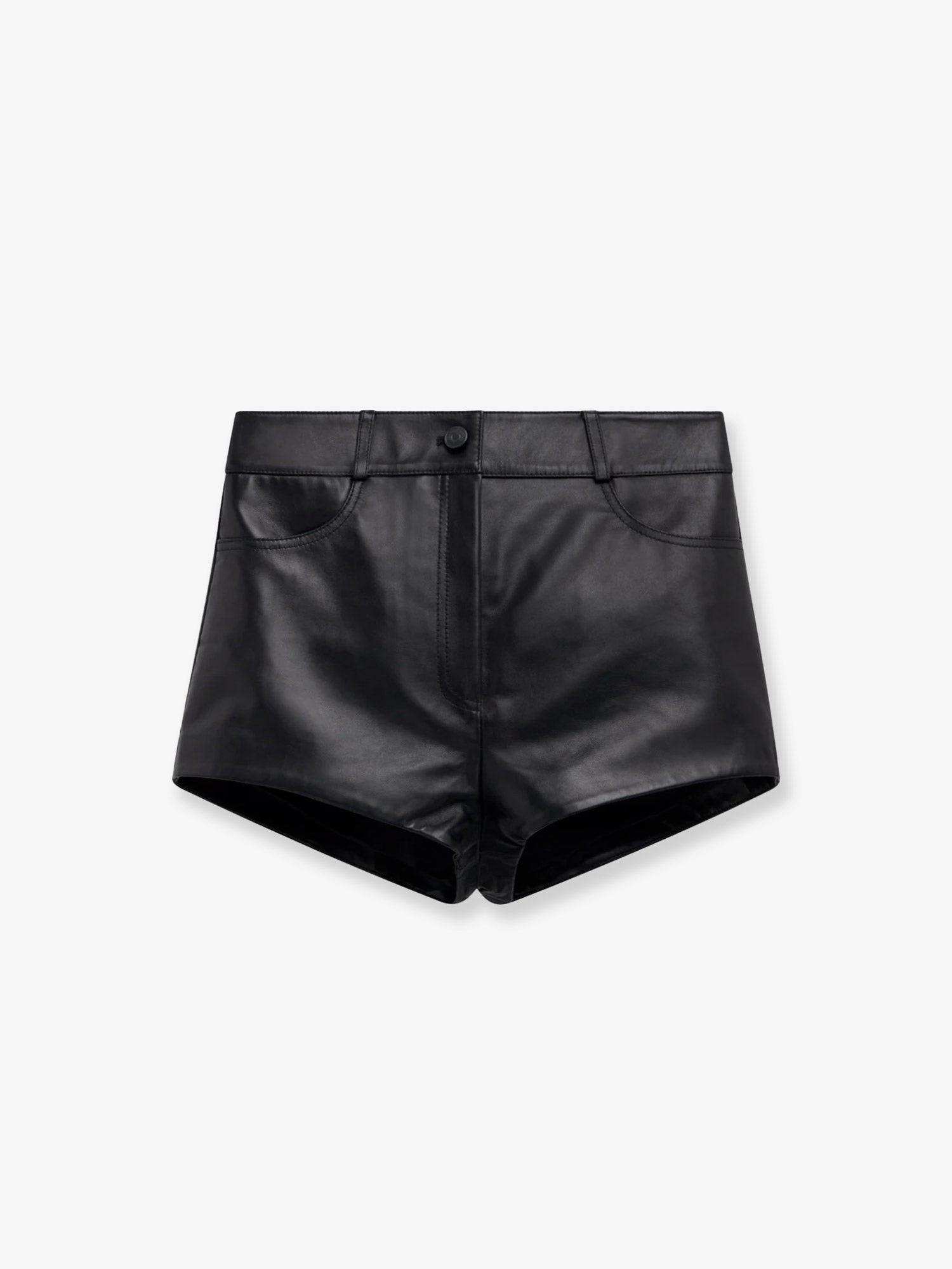 THE FRANKIE SHOP Loen Leather Shorts