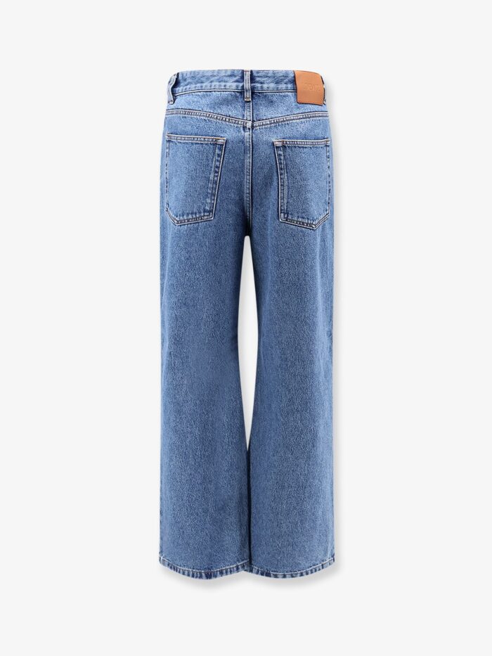LOEWE Anagram Baggy Jeans With Embroidery On The Front