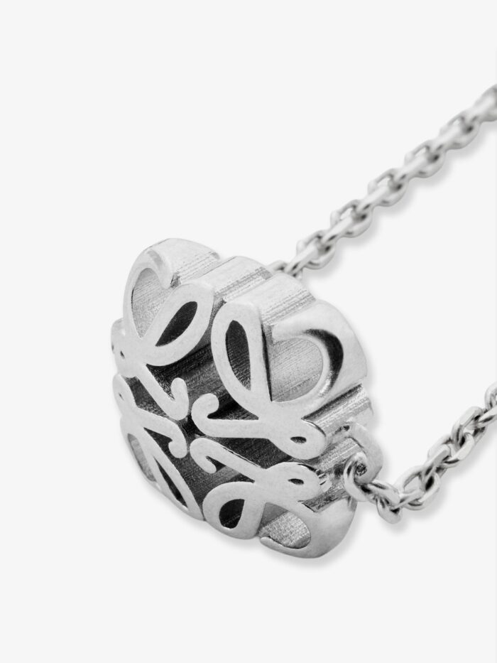 LOEWE Anagram Bombè Sterling Silver Necklace