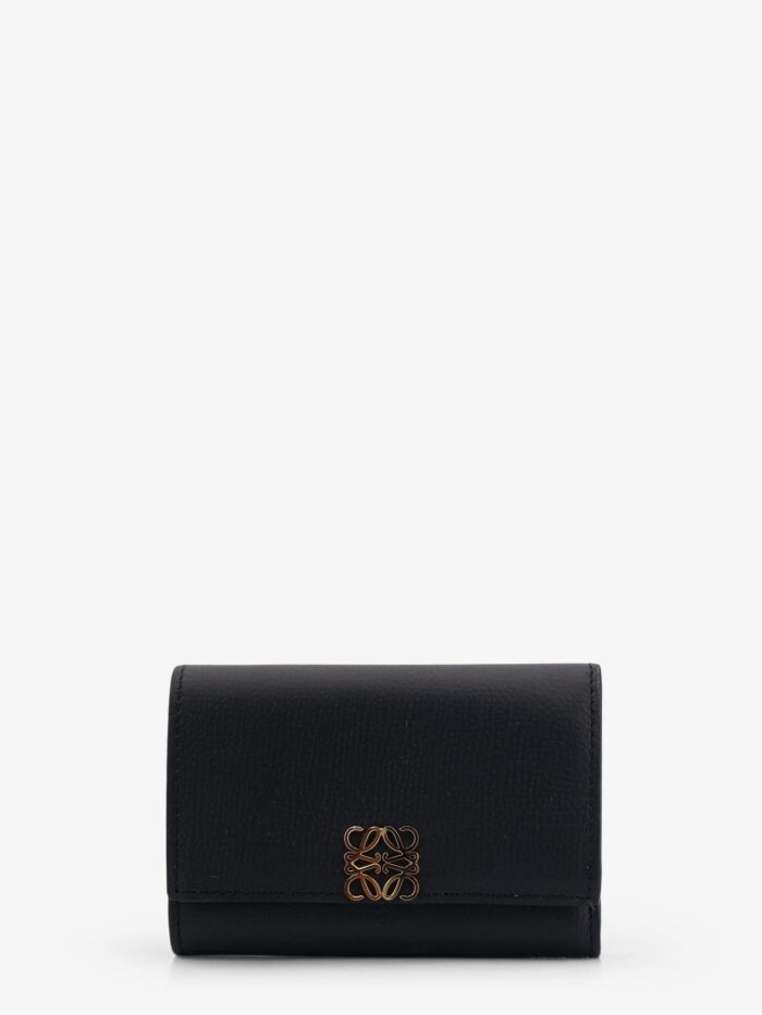 loewe anagram leather wallet with front logo LOEWE Anagram Leather Wallet With Front Logo