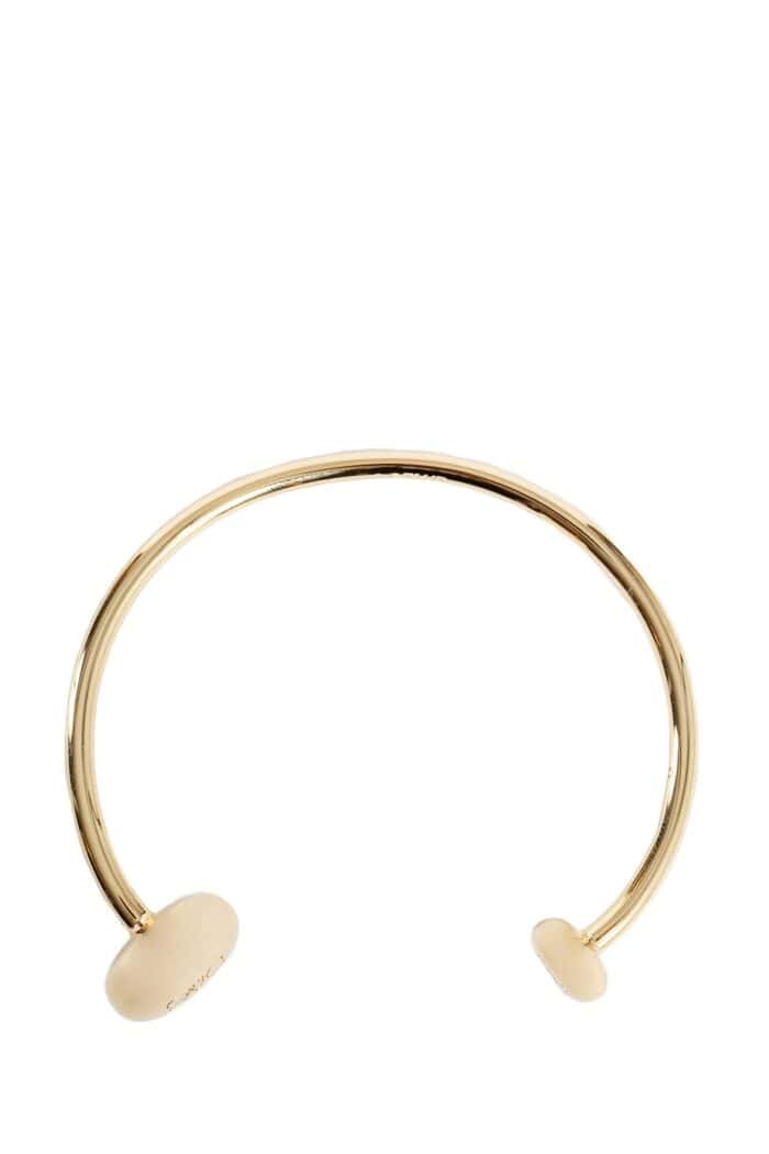 LOEWE Anagram Pebble Cuff In Sterling Silver