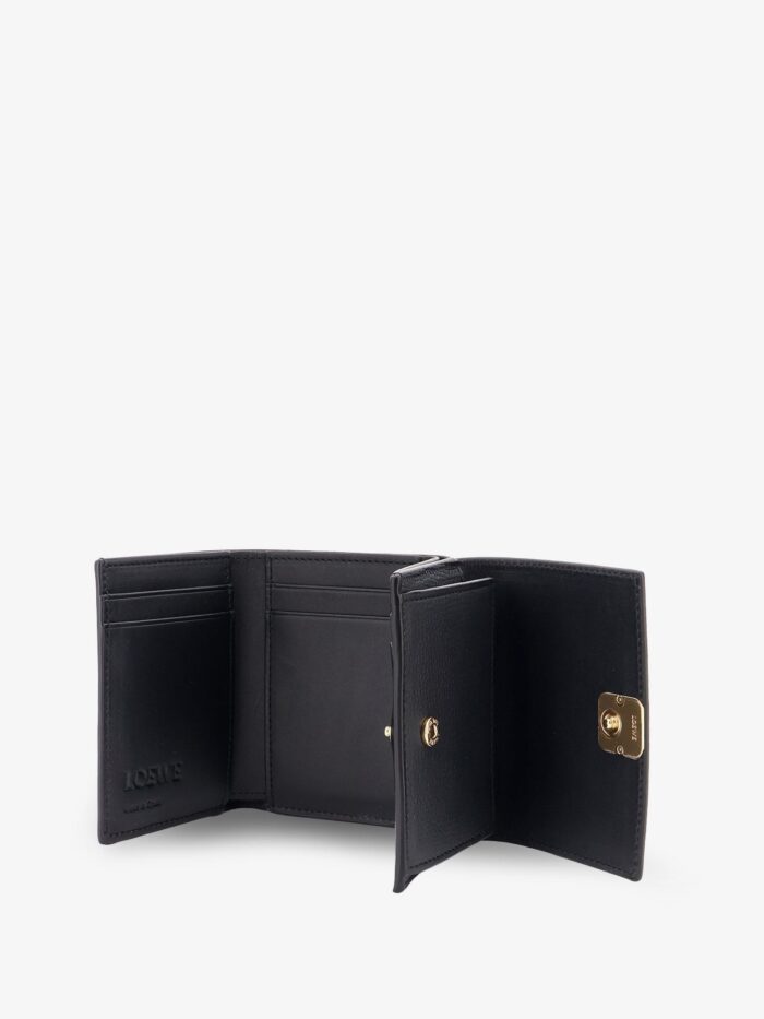 LOEWE Anagram Tri-Fold Leather Wallet
