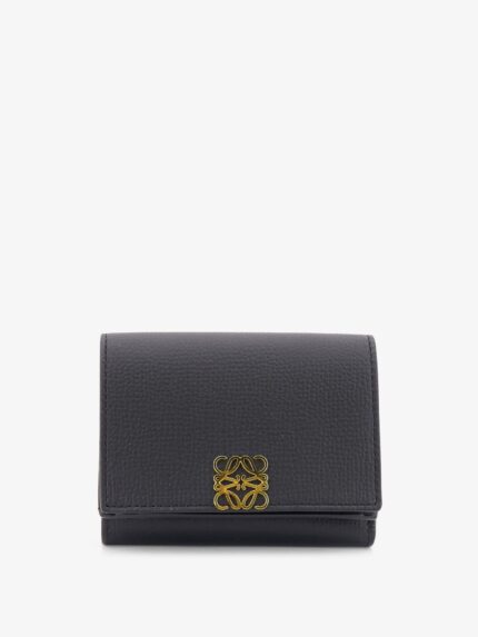 LOEWE Anagram Tri-Fold Leather Wallet