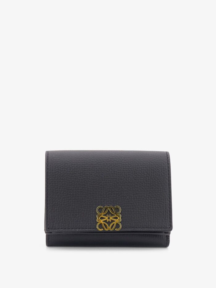 loewe anagram tri fold leather wallet LOEWE Anagram Tri-Fold Leather Wallet