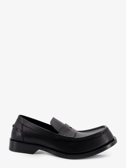LOEWE Bobine Leather Loafers With Engraved Anagram Logo