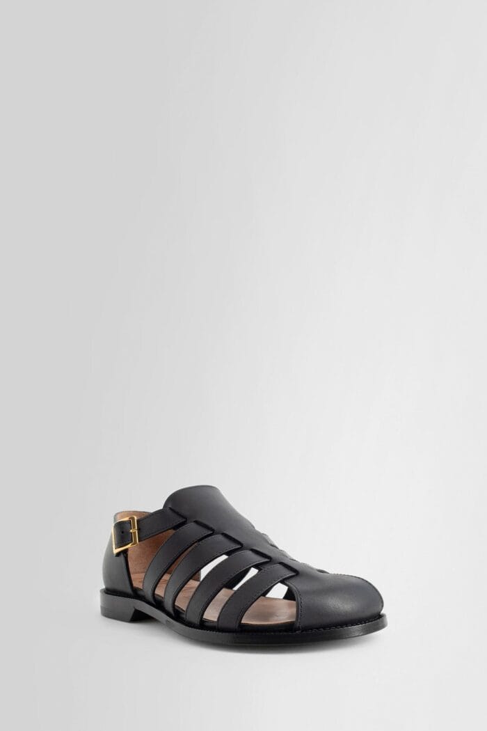 LOEWE Campo Sandals In Waxed Calfskin