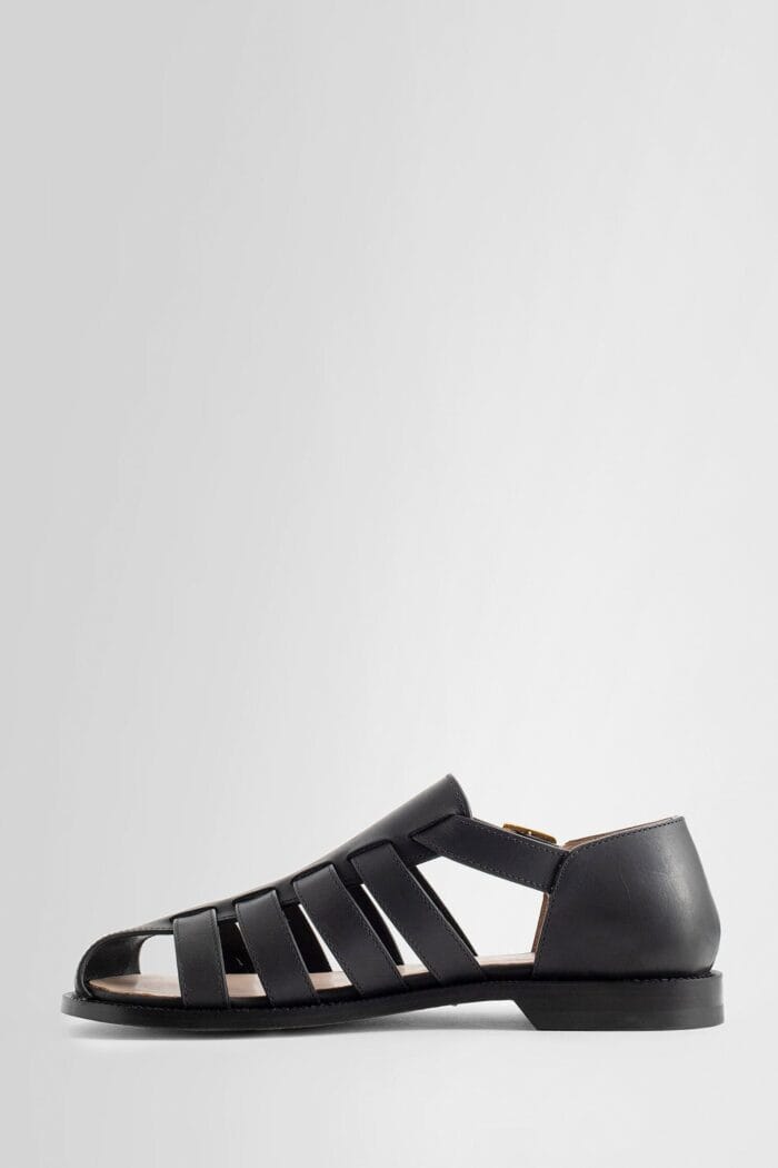 LOEWE Campo Sandals In Waxed Calfskin