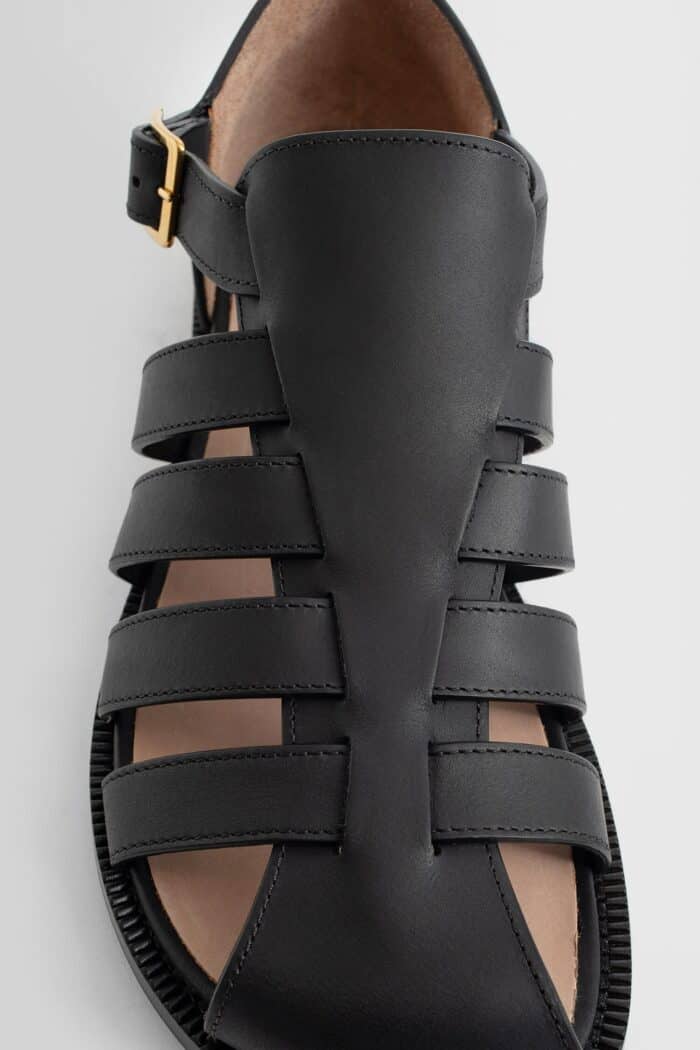 LOEWE Campo Sandals In Waxed Calfskin