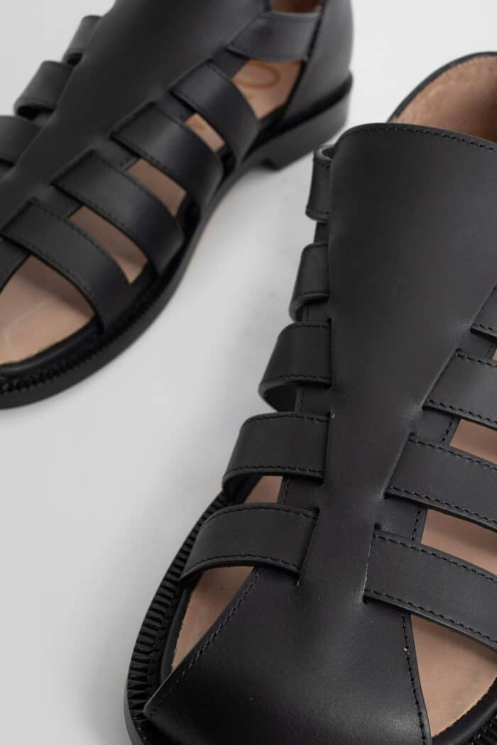 LOEWE Campo Sandals In Waxed Calfskin