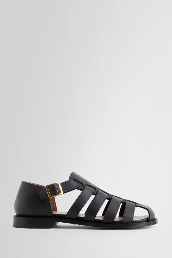 LOEWE Campo Sandals In Waxed Calfskin