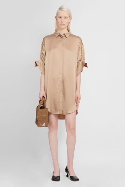 LOEWE Chain Shirt Dress In Silk