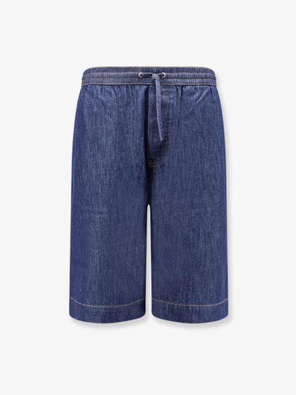 LOEWE Cotton Bermuda Shorts With Anagram Logo On The Back