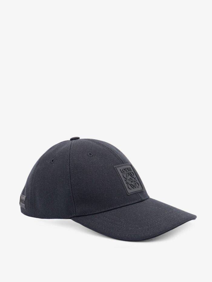 LOEWE Cotton Hat With Rubber Anagram Logo Patch