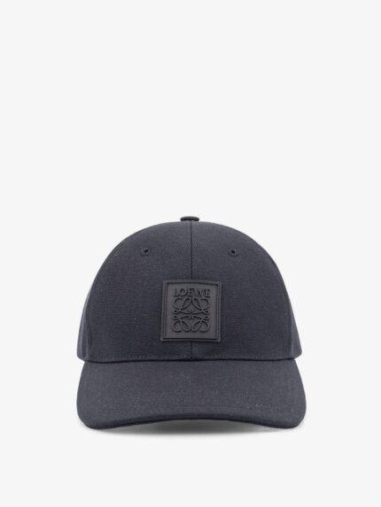 LOEWE Cotton Hat With Rubber Anagram Logo Patch