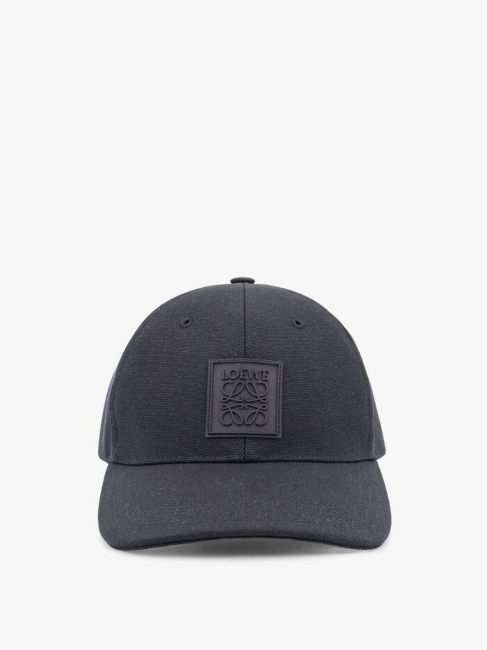 LOEWE Cotton Hat With Rubber Anagram Logo Patch