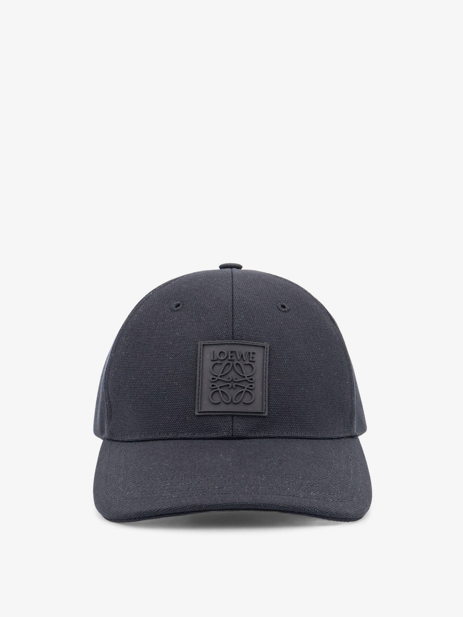 LOEWE Cotton Hat With Rubber Anagram Logo Patch