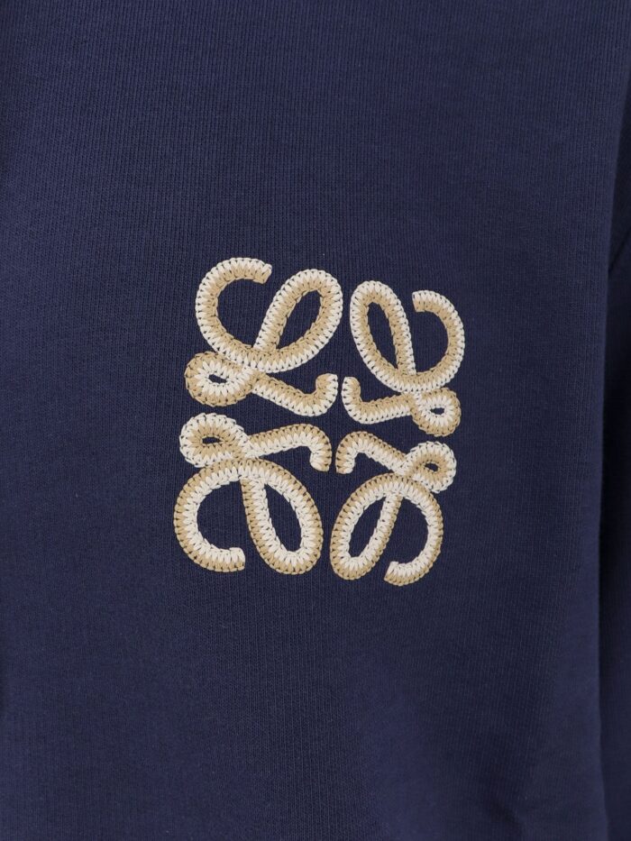 LOEWE Cotton Sweatshirt With Anagram Logo Embroidery On The Front