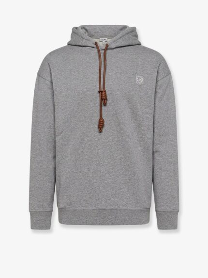 LOEWE Cotton Sweatshirt With Front Embroidered Logo