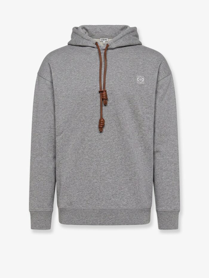 LOEWE Cotton Sweatshirt With Front Embroidered Logo