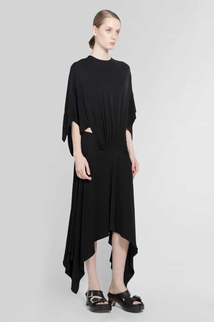 loewe draped dress in viscose LOEWE Draped Dress In Viscose