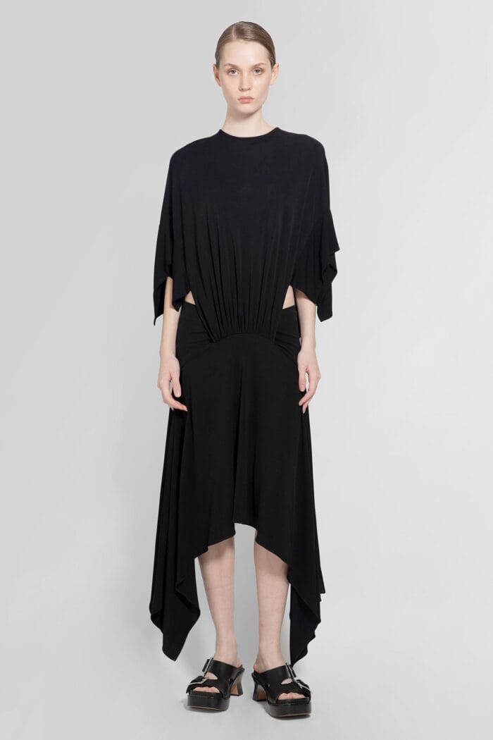 loewe draped dress in viscose LOEWE Draped Dress In Viscose