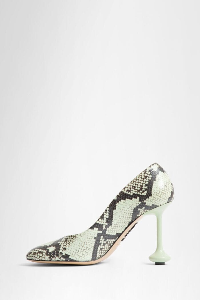 loewe embossed snake print toy pumps LOEWE Embossed Snake Print Toy Pumps