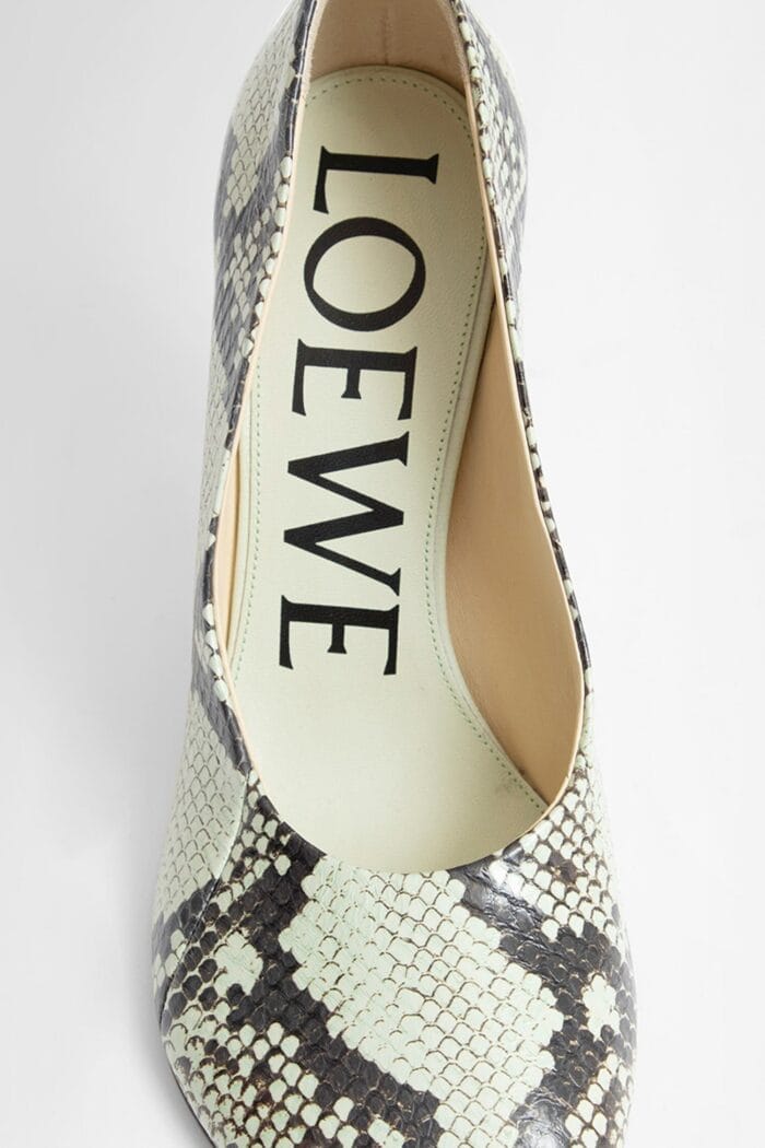 loewe embossed snake print toy pumps LOEWE Embossed Snake Print Toy Pumps
