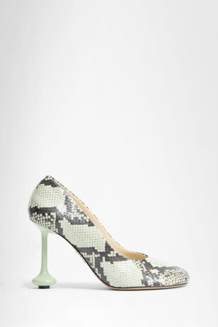 LOEWE Embossed Snake Print Toy Pumps