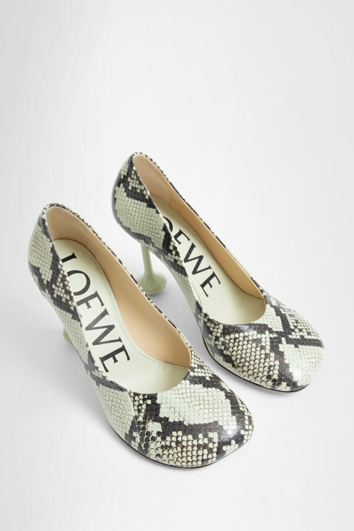 loewe embossed snake print toy pumps LOEWE Embossed Snake Print Toy Pumps