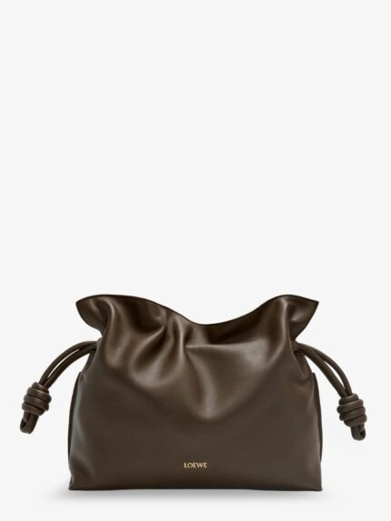 LOEWE Flamenco Leather Clutch Bag