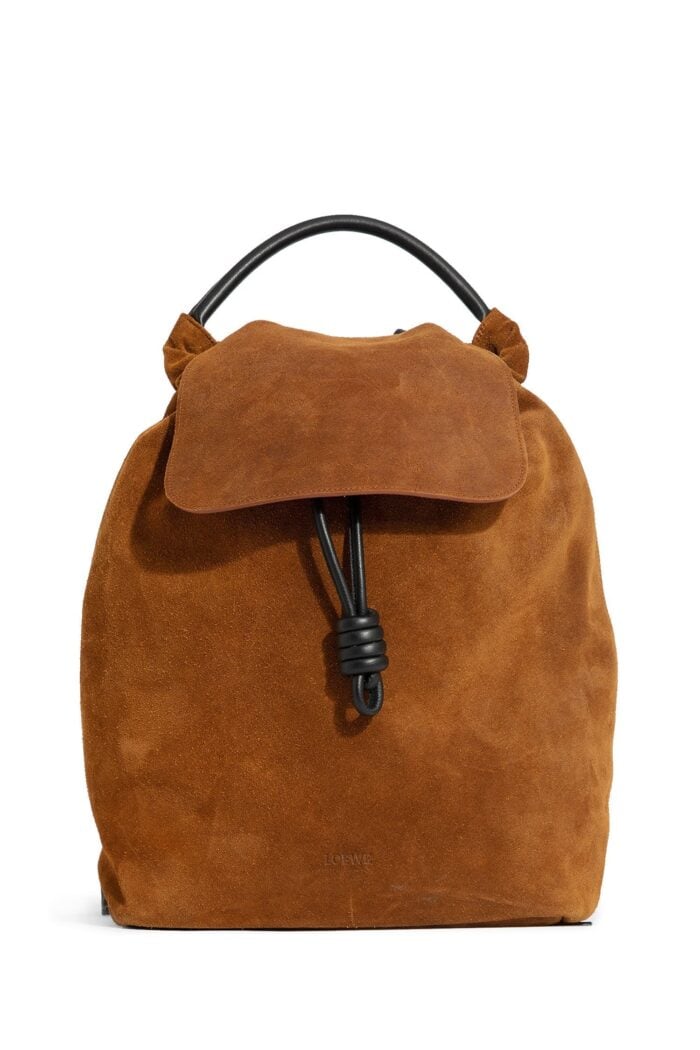 LOEWE Flamenco Pressed Suede Backpack