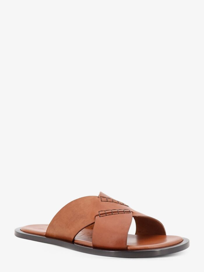 LOEWE Flex Leather Sandals With Crisscross Detail