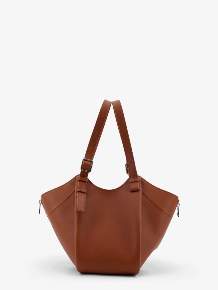 LOEWE Hammock Flip Leather Handbag With Front Lettering Logo