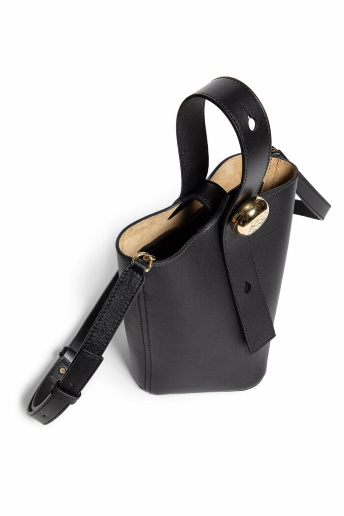 LOEWE Medium Pebble Bucket Bag In Mellow Calfskin