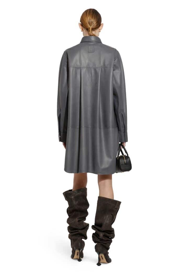 LOEWE Overshirt Leather Dress