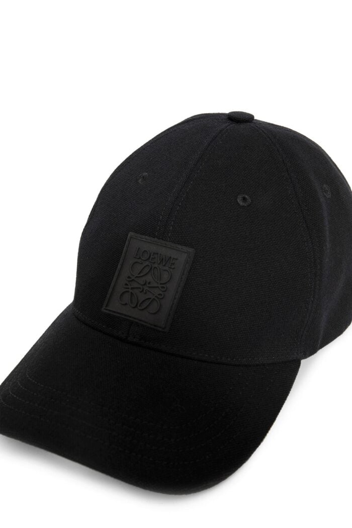 LOEWE Patch Cap In Canvas