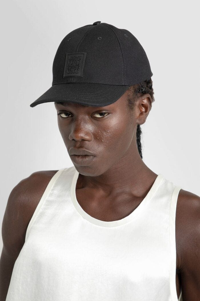 LOEWE Patch Cap In Canvas