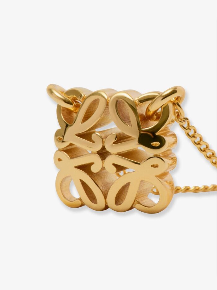 LOEWE Paula's Ibiza -Anagram Bombè Brass Necklace