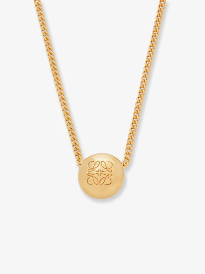 LOEWE Paula's Ibiza -Anagram Pebble Silver Necklace