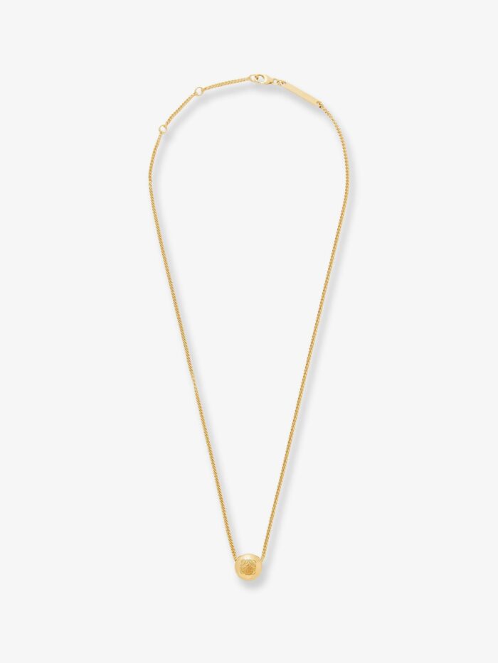 LOEWE Paula's Ibiza -Anagram Pebble Silver Necklace