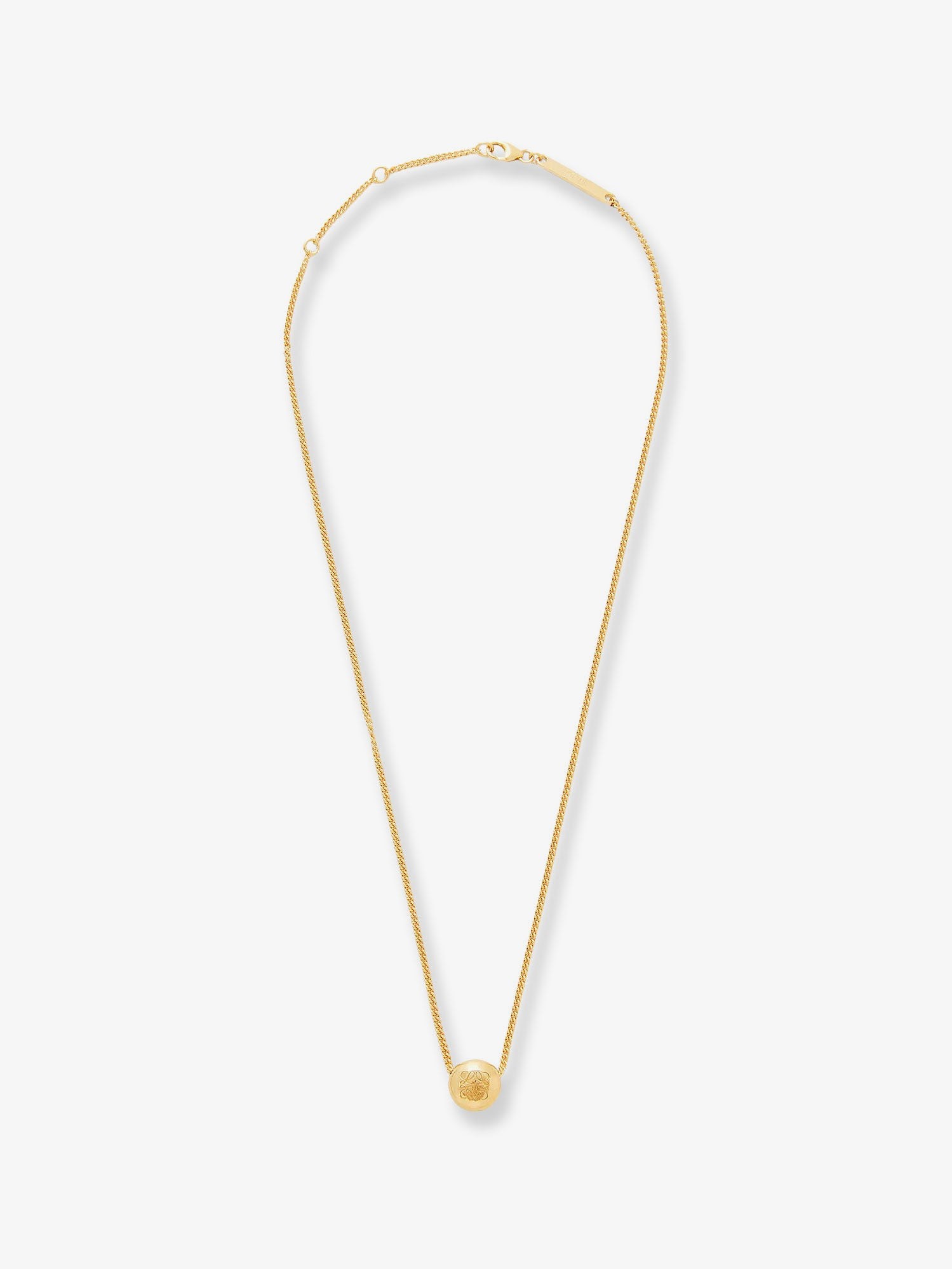 LOEWE Paula's Ibiza -Anagram Pebble Silver Necklace