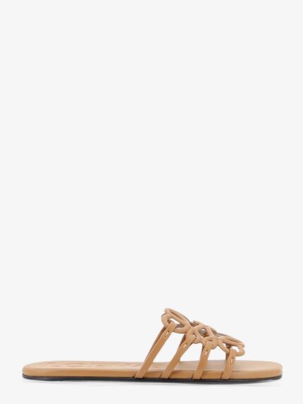 LOEWE Paula's Ibiza Anagram Petal Leather Sandals