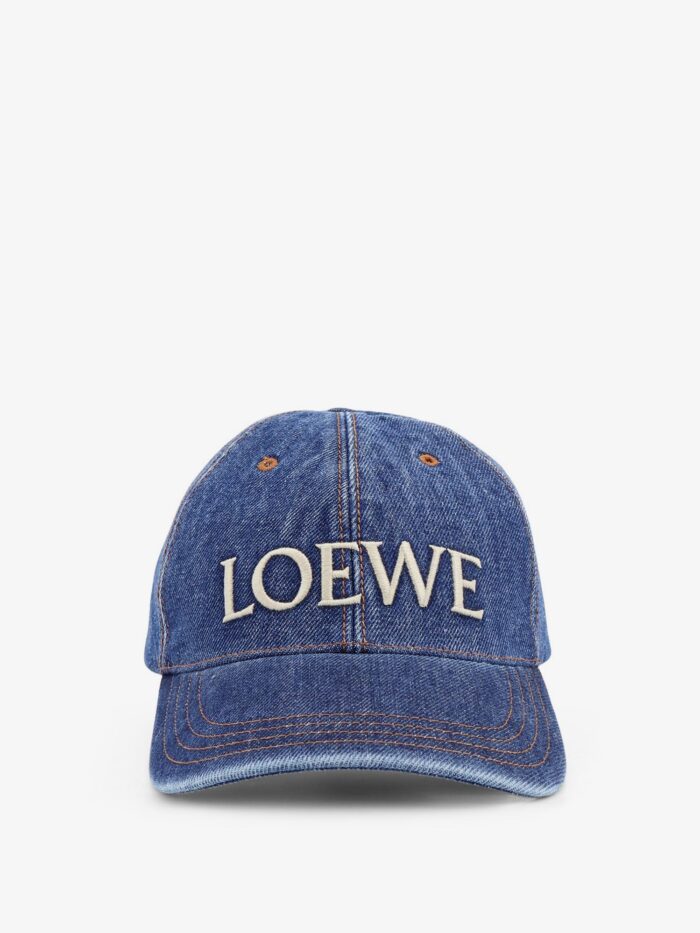 loewe paula's ibiza blue denim hat LOEWE Paula's Ibiza Blue Denim Hat