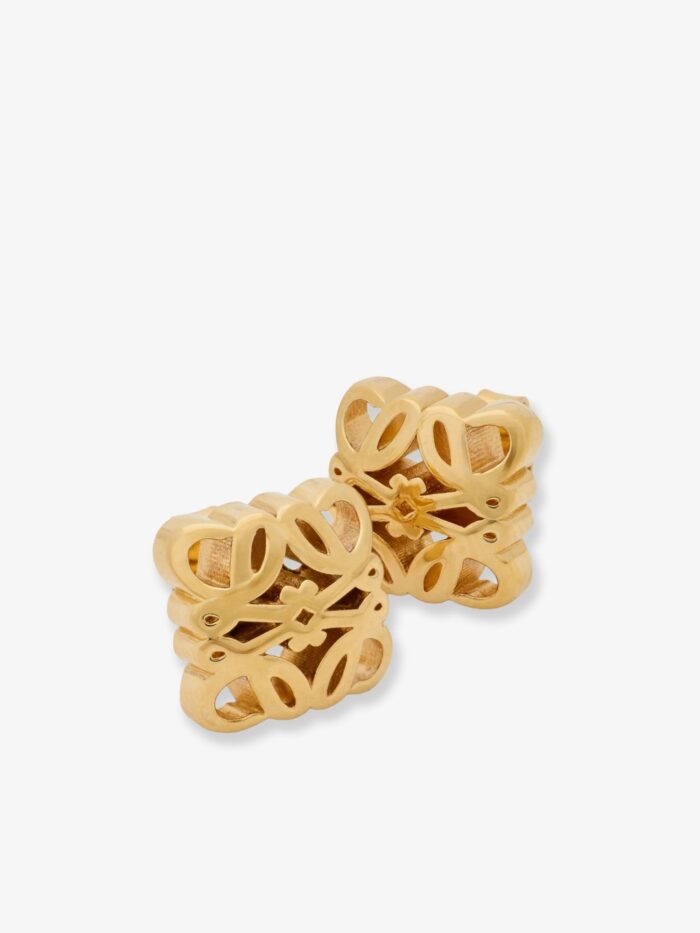 LOEWE Paula's Ibiza -Bombè Anagram Brass Earrings