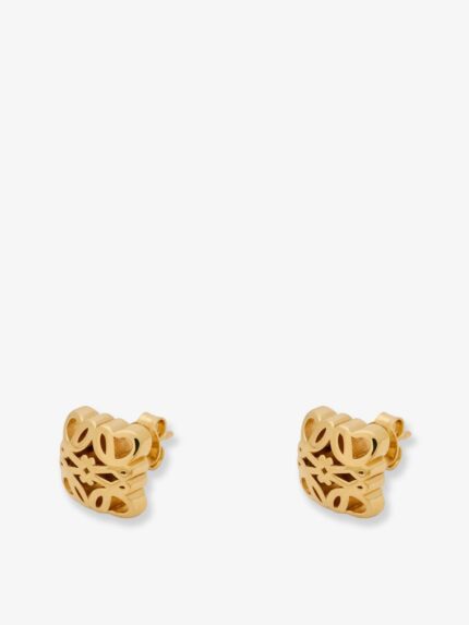 LOEWE Paula's Ibiza -Bombè Anagram Brass Earrings