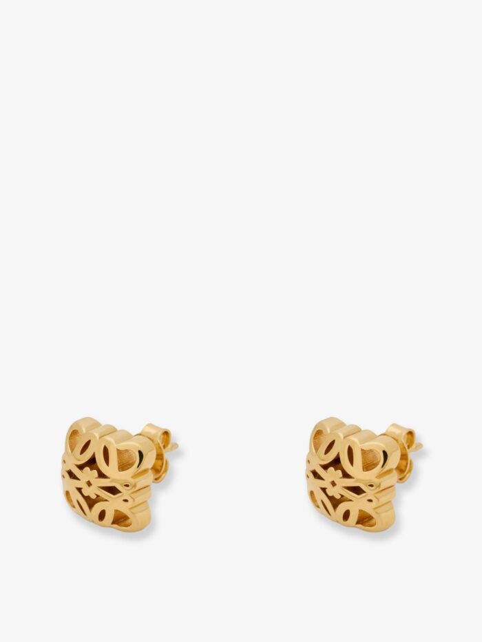 LOEWE Paula's Ibiza -Bombè Anagram Brass Earrings