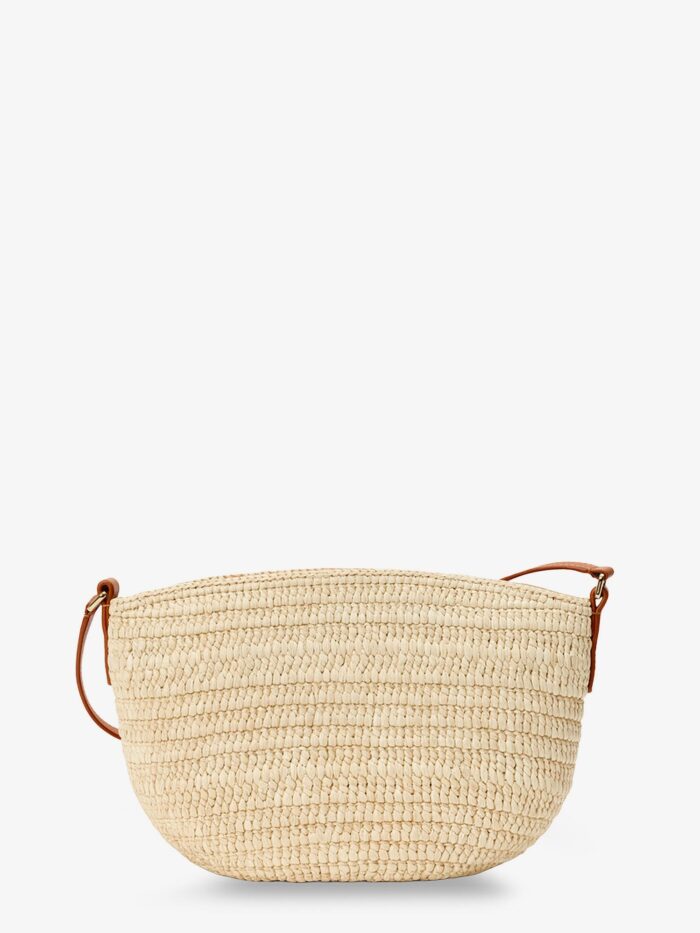 LOEWE Paula's Ibiza -Eclipse Raffia And Leather Crossbody Bag
