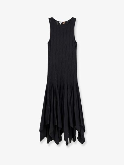 LOEWE Paula's Ibiza Embroidered Cotton Long Dress