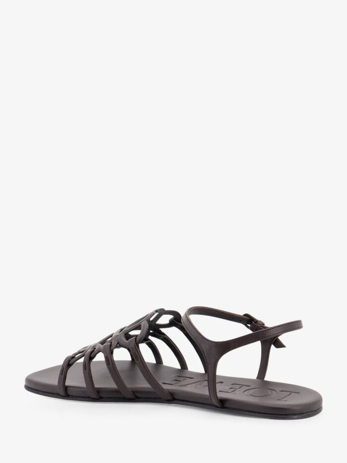 LOEWE Paula's Ibiza -Petal Leather Sandals With Anagram Logo On The Front